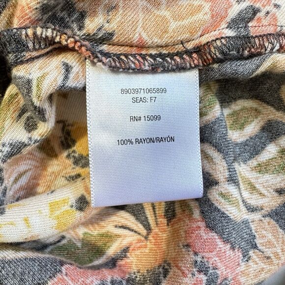 Laura Scott Blouse Top Womens Size XL  Floral V Neck Long Sleeve Pullover Top - Picture 11 of 11